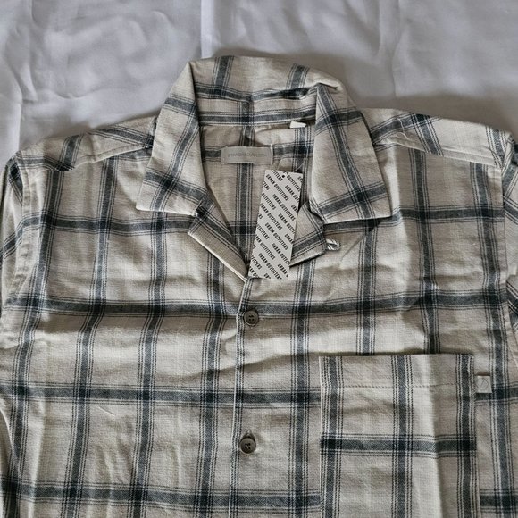 Urban Outfitters Standard/Cloth Men's Plaid Flannel Long Sleeve Shirt Medium NWT - Picture 4 of 12